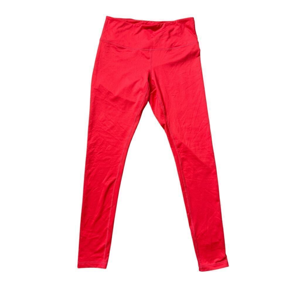 Zella Orange athletic leggings workout size medium womens